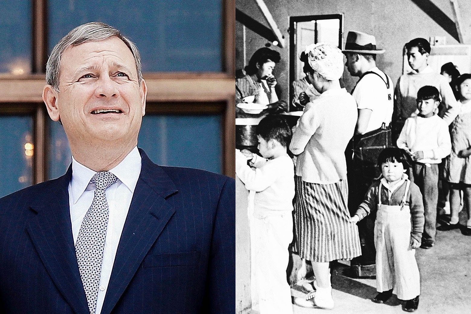 Chief Justice John Roberts, an internment camp for Japanese Americans from California.