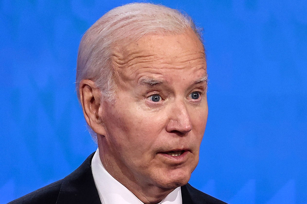 Joe Biden during the first 2024 presidential debate.