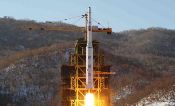 North Korean rocket Unha-3, carrying the satellite Kwangmyongsong-3