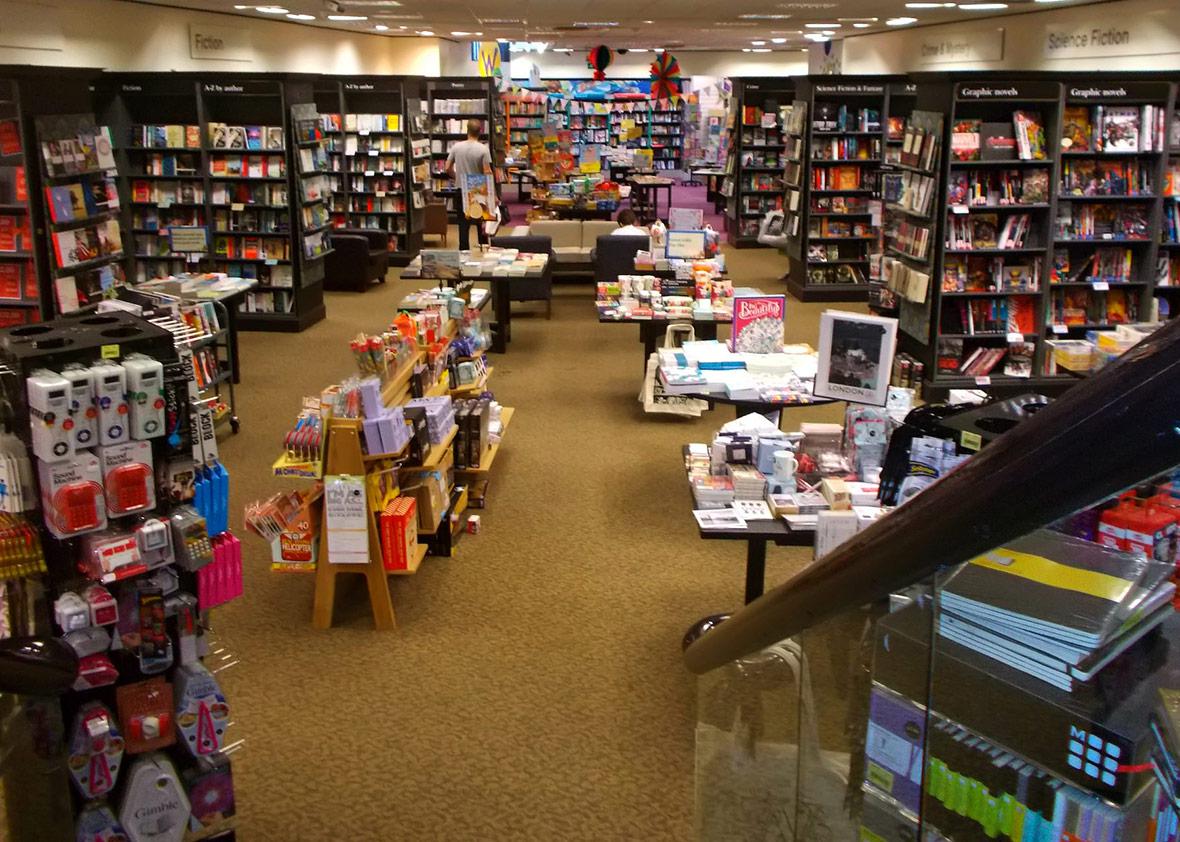 Waterstones in Surrey, England.