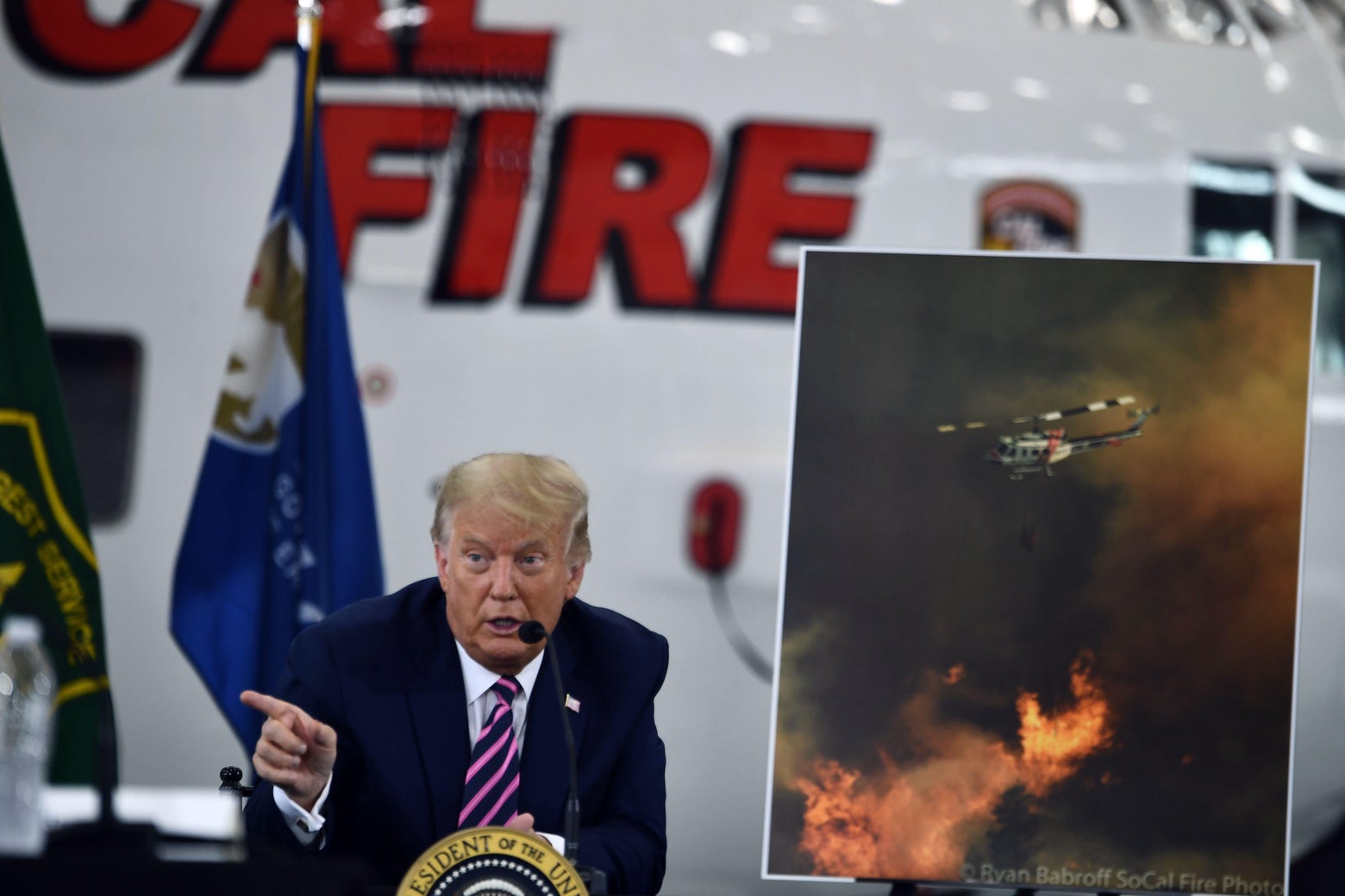 Trump Says Not to Worry About Climate Change as the West Burns