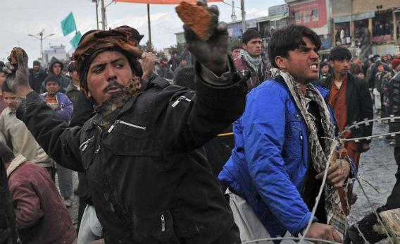 Koran burning riots in Afghanistan.