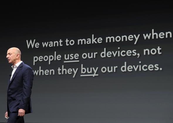 Actually, Amazon basically doesn't make money at all.