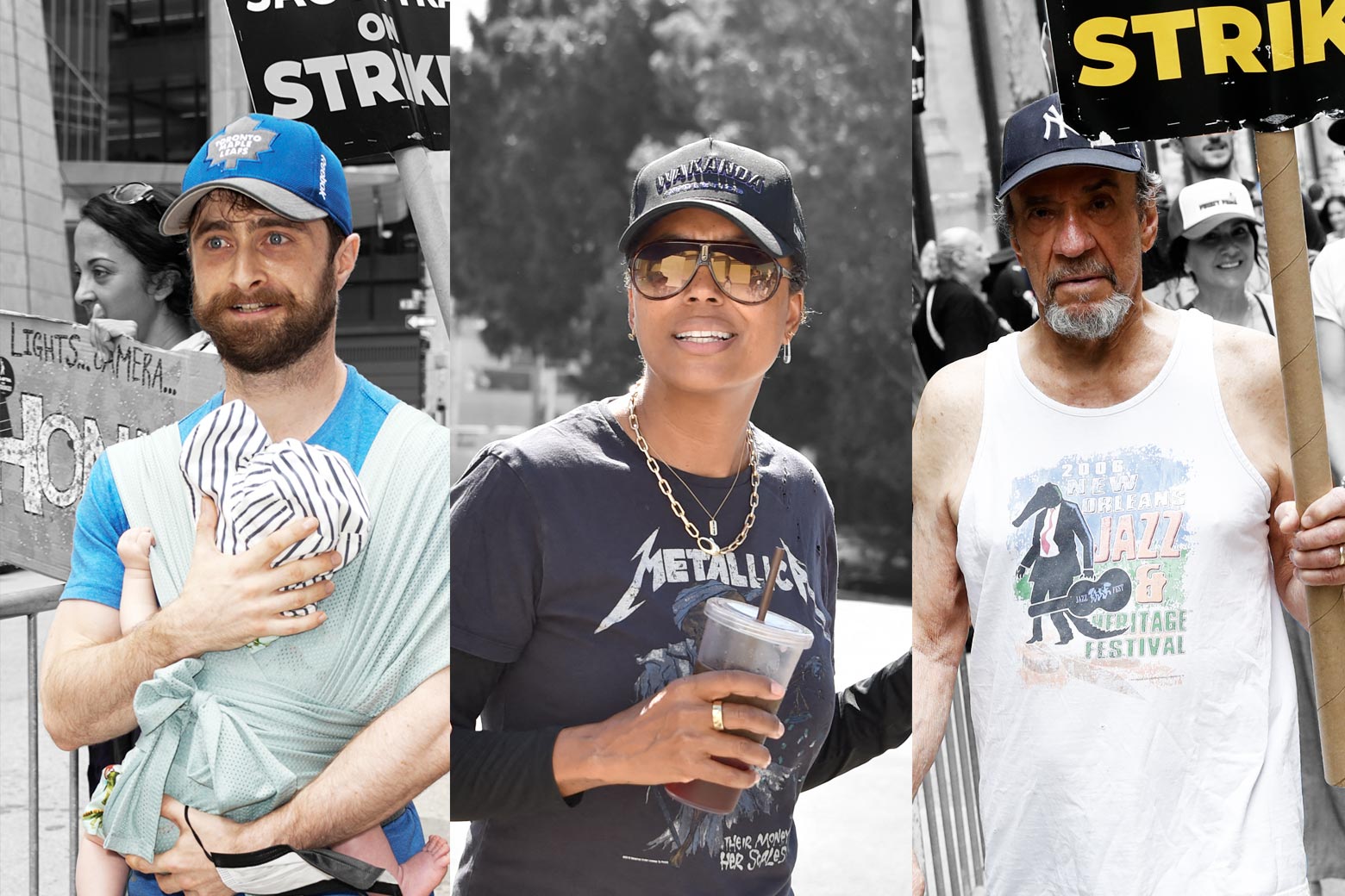 Collage: Daniel Radcliffe, Aisha Tyler, and F. Murray Abraham.