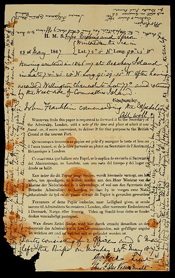 the fate of the Franklin expedition.