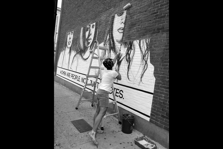 Tatyana Fazlalizadeh confronts street harassers through art.