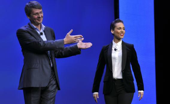 BlackBerry CEO Thorsten Heins introduces the company's new global creative director, who would never dream of tweeting from an iPhone but sometimes gets hacked by a Drake-obsessed iPhone tweeter.