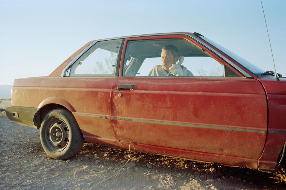 Thilde Jensen, Craig in His Car and Bed for 8 Years. Portal, Ariz., 2011 courtesy the Center for Photography at Woodstock