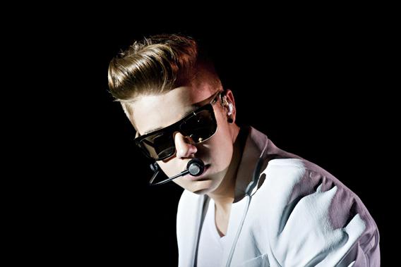 Canadian singer Justin Bieber performs on stage during the "I Believe Tour" in Helsinki April 26, 2013.