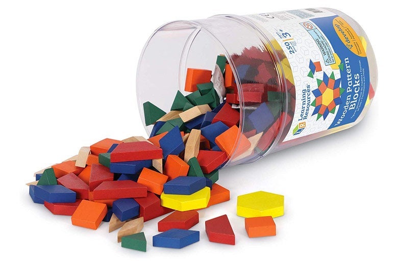 Colored polygon blocks