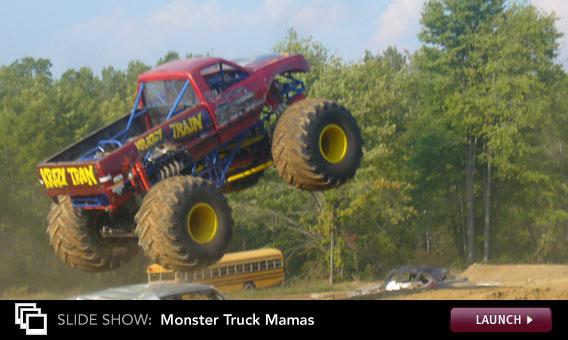 The women of monster truck driving.