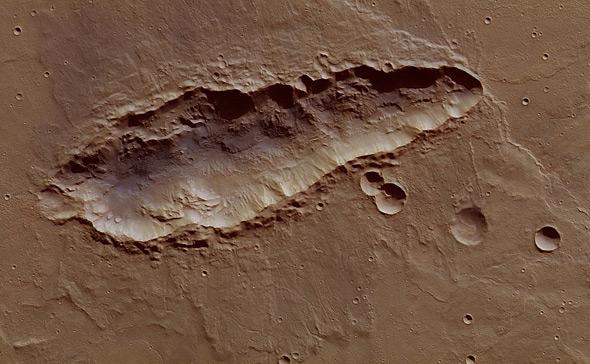 Mars impact crater