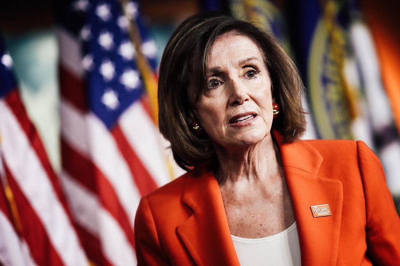 House Speaker Nancy Pelosi departs the U.S. Capitol on Wednesday.