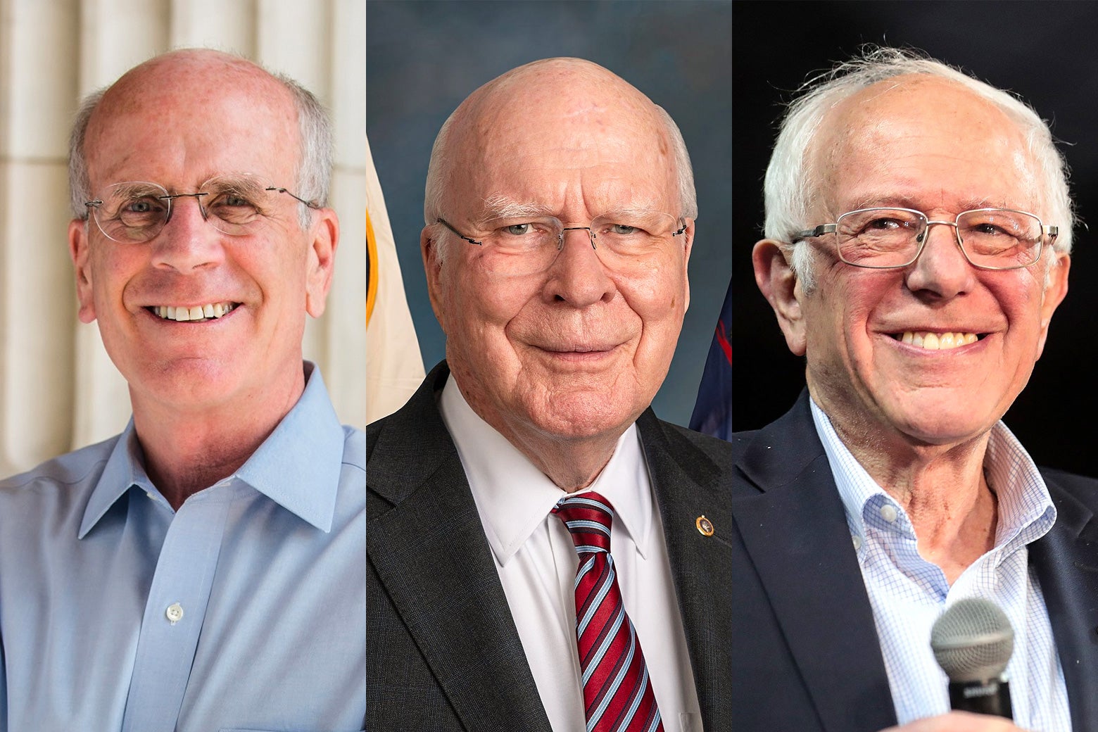 A photo of three Vermont senators, who all look alike.