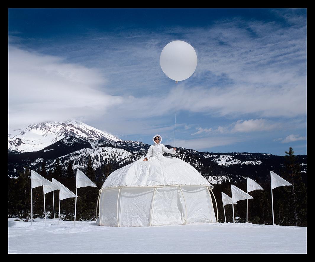 Robin Lasser and Adrienne Pao photograph amazing dresses in their series, “Dress  Tents.”