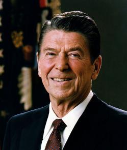 Official portrait of President Ronald Reagan, 1981.