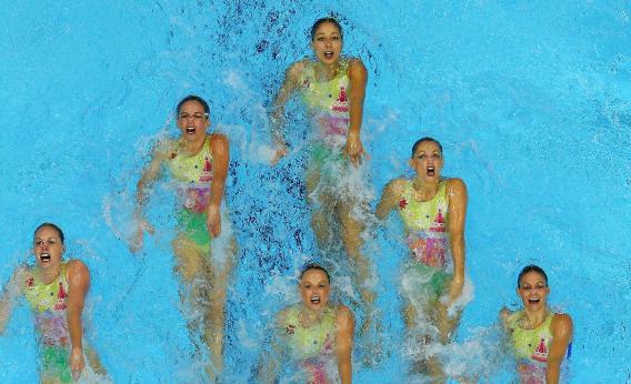 synchronized swimming