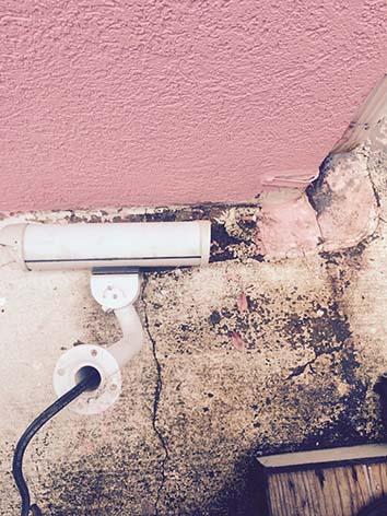 A camera knocked to the ground at the Jackson Women’s Health Organization.