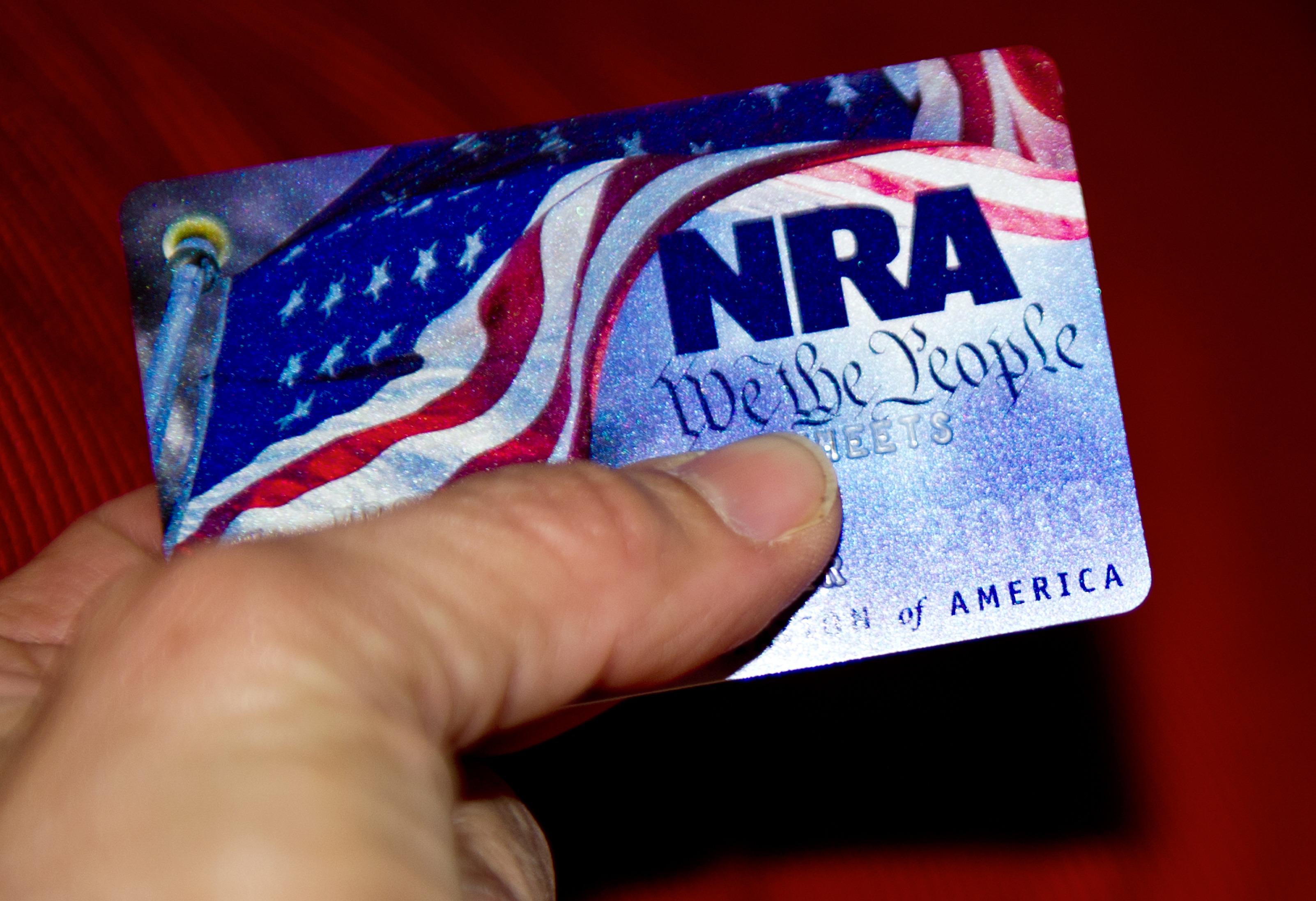 A membership card for the National Rifle Association