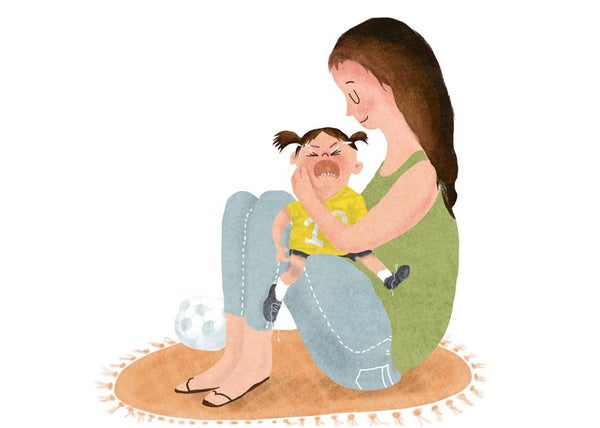 When to give crying kids comfort and when to tell them to buck up.