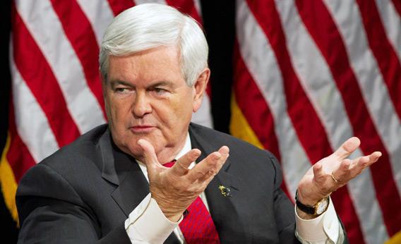 Republican Presidential Candidate Newt Gingrich.