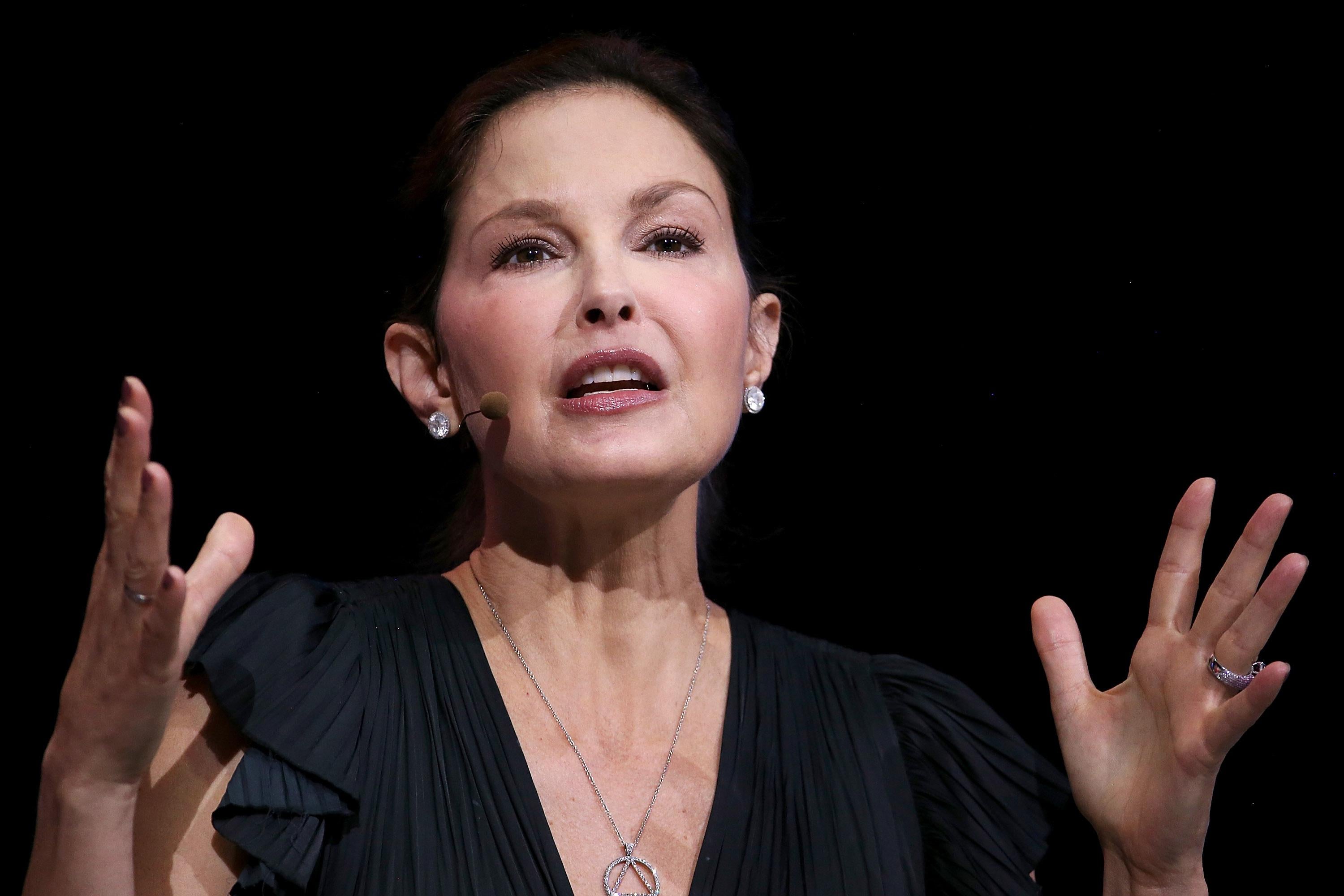 SAN FRANCISCO, CA - APRIL 24:  Actress and activist Ashley Judd speaks during the 29th annual Conference of the Professional Businesswomen of California (PBWC) on April 24, 2018 in San Francisco, California. The PBWC is a day of keynote speakers and seminars by top female leaders and panels of industry experts.  (Photo by Justin Sullivan/Getty Images)