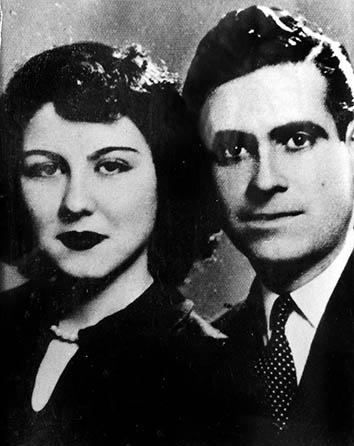 The author's grandmother and grandfather as newlyweds, Beirut, 1952.