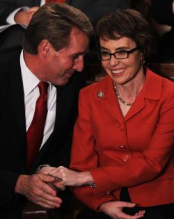 Jeff Flake and Gabrielle Giffords.
