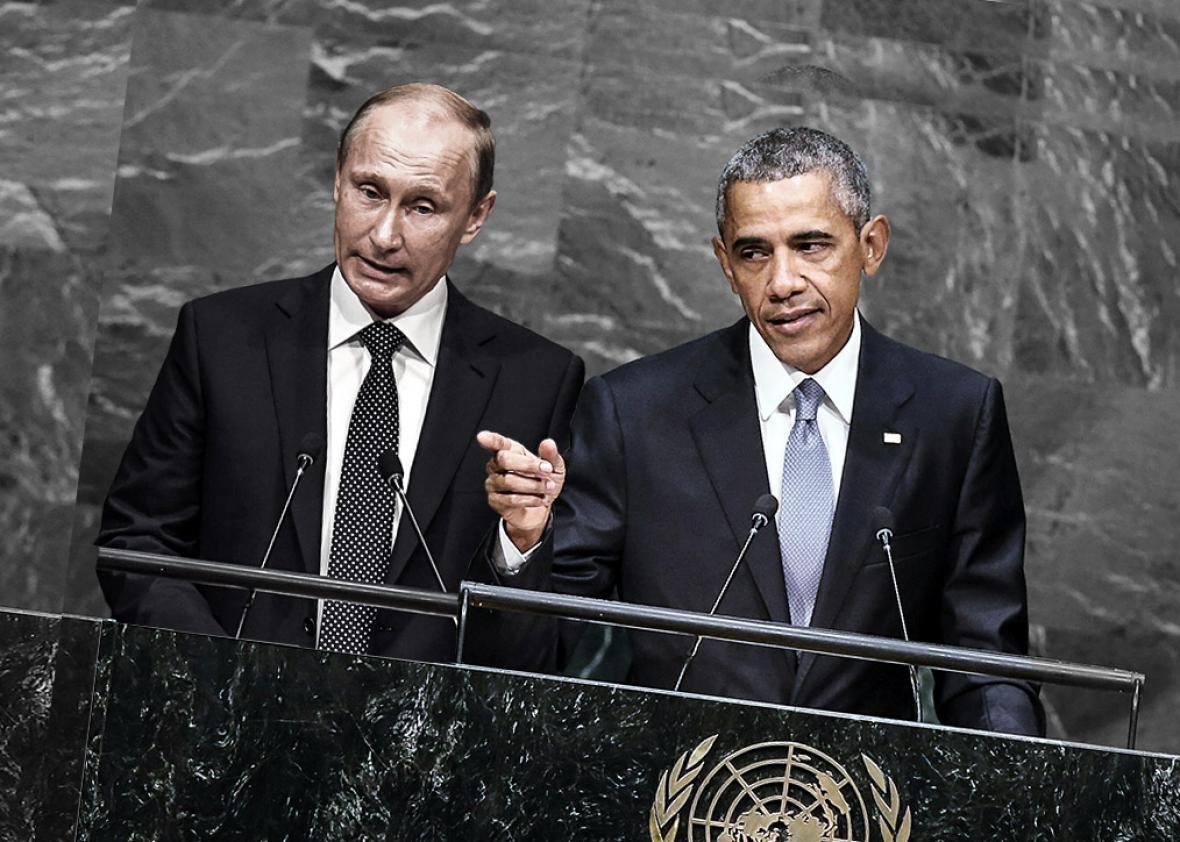 Russian President Vladimir Putin, left, and U.S. President Barac