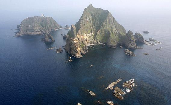 The Dokdo/Takeshima Islands.