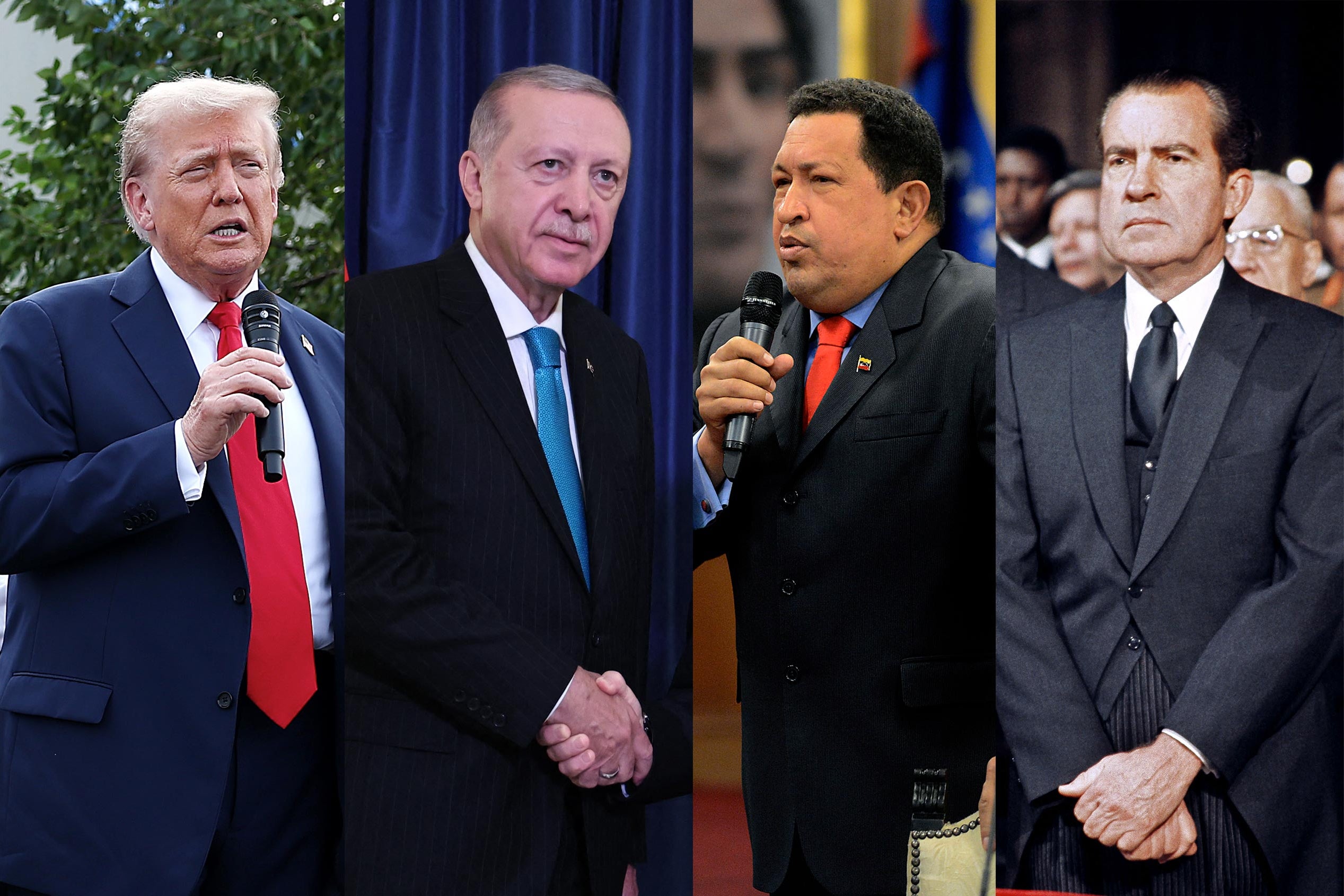 Trump, Erdogan, Hugo Chávez, Nixon