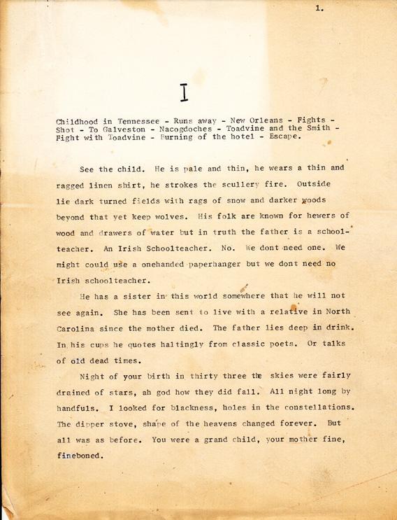 Cormac McCarthy’s Blood Meridian Early drafts and history. Cormac McCarthy’s Blood Meridian Early drafts and history.