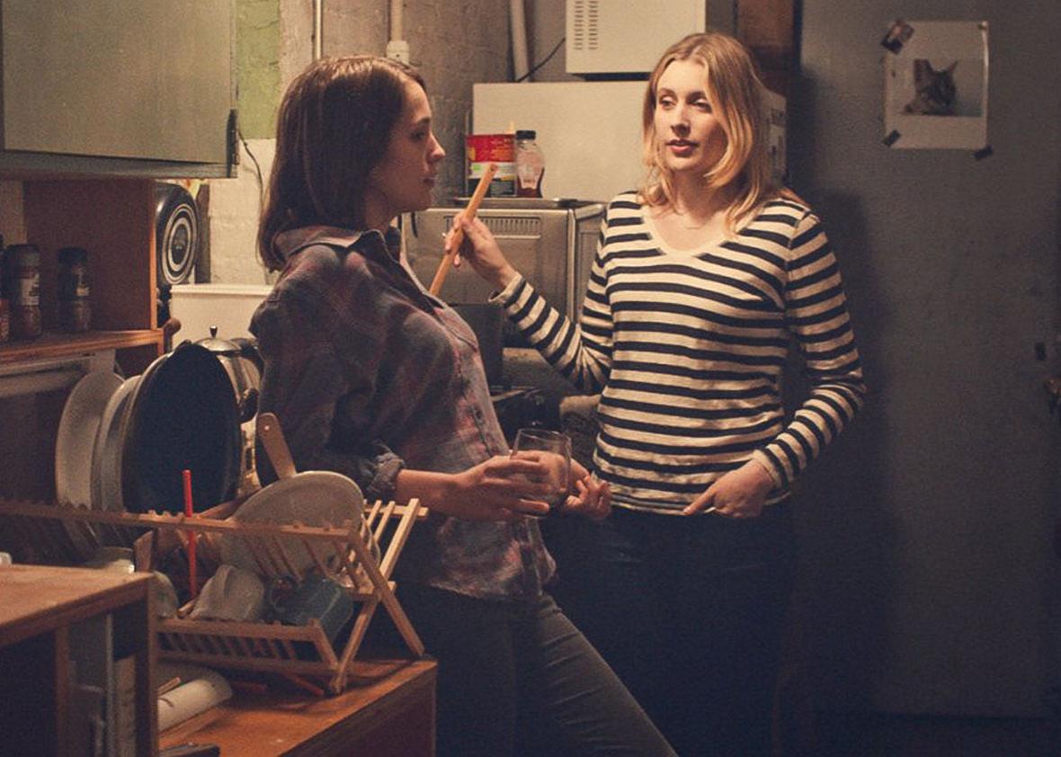 Lola Kirke, left, and Greta Gerwig in Mistress America.