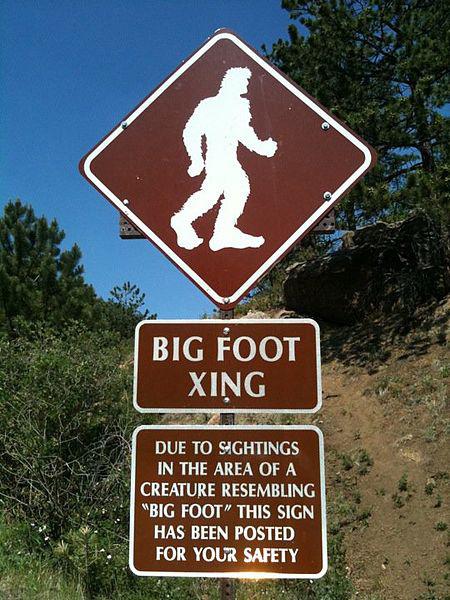 Sign on Pikes Peak Highway.