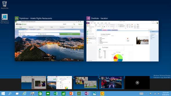 Windows 10 multiple desktops