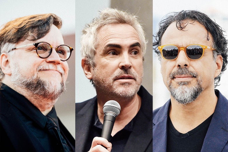 Guillermo del Toro, Alfonso Cuarón, and Alejandro González Iñárritu.