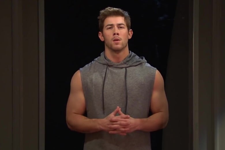 SNL Host Nick Jonas Takes Physical Fitness to a Cold, Empty Void SNL Host Nick Jonas Takes Physical Fitness to a Cold, Empty Void