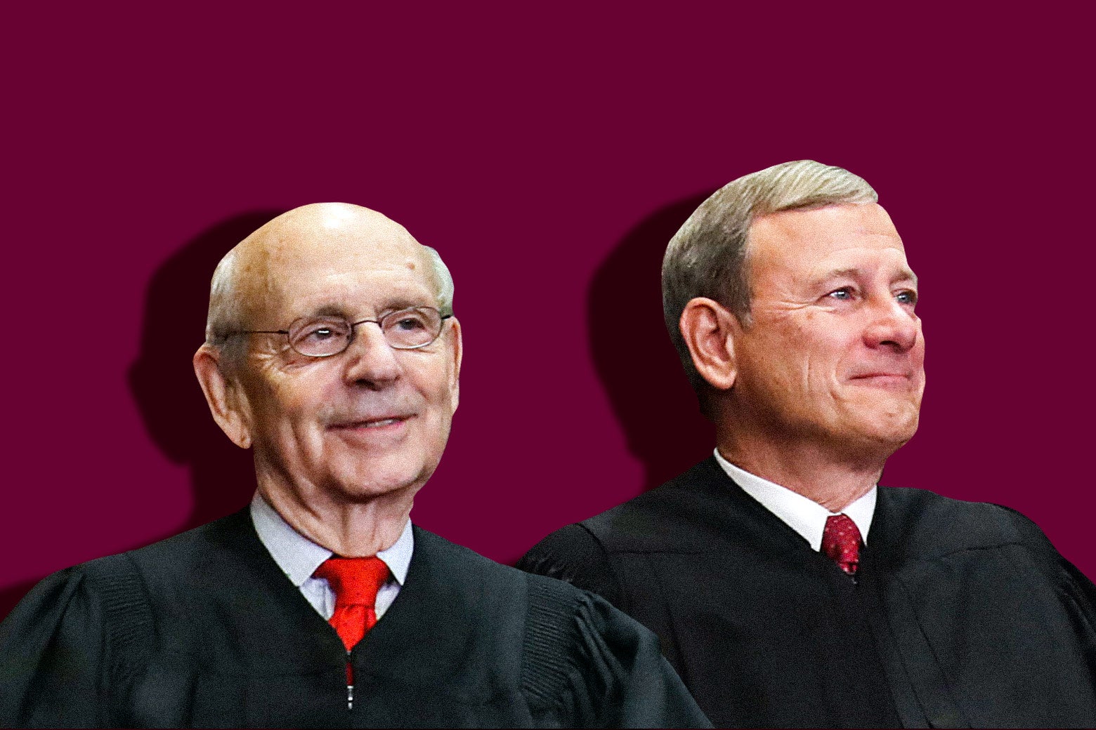 Justice Stephen Breyer and Chief Justice John Roberts.