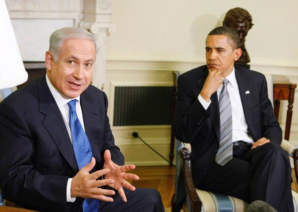 Obama and Netanyahu. 