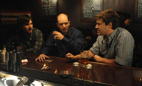 Mark Duplass, Paul Scheer and Jonathan Lajoie in The League.