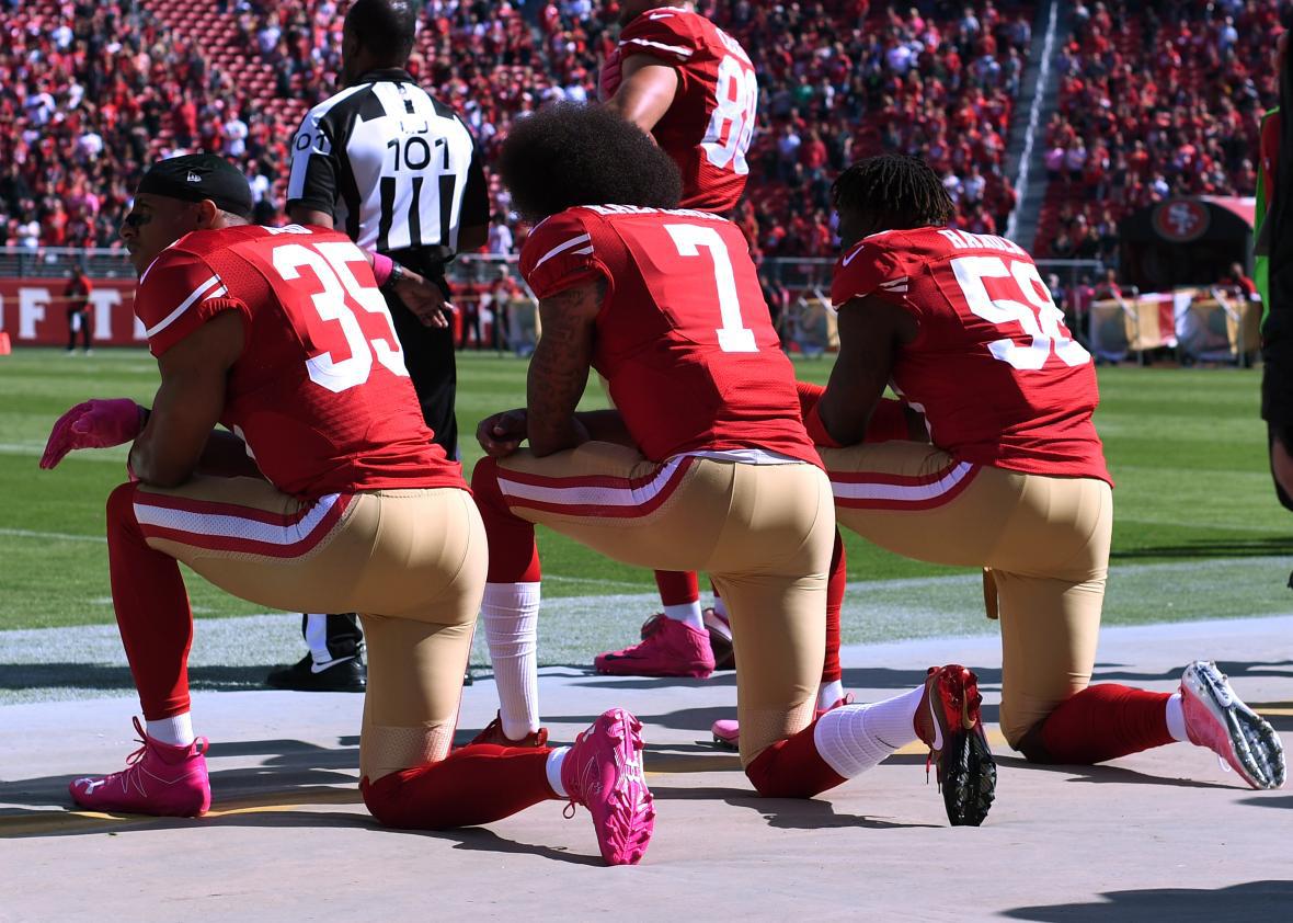 san francisco 49ers kneeling