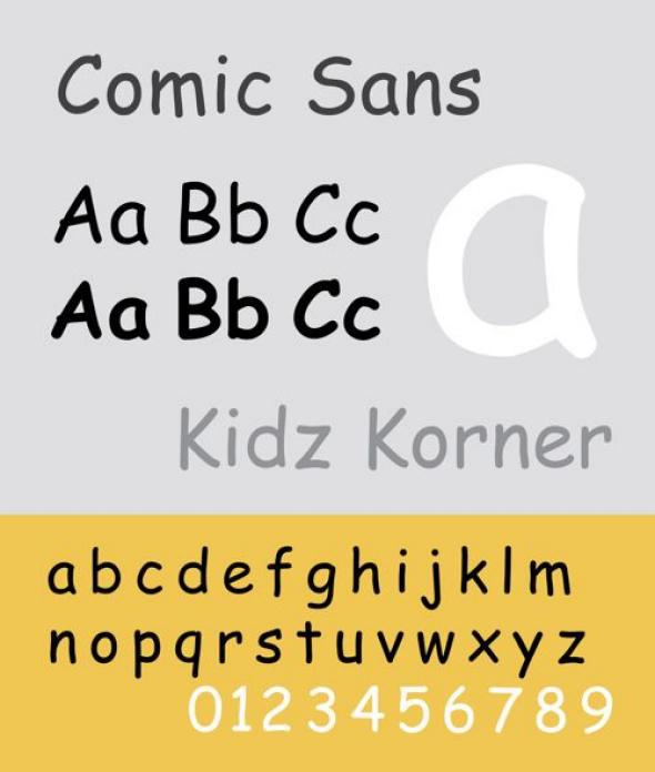 compare comic neue to comic sans