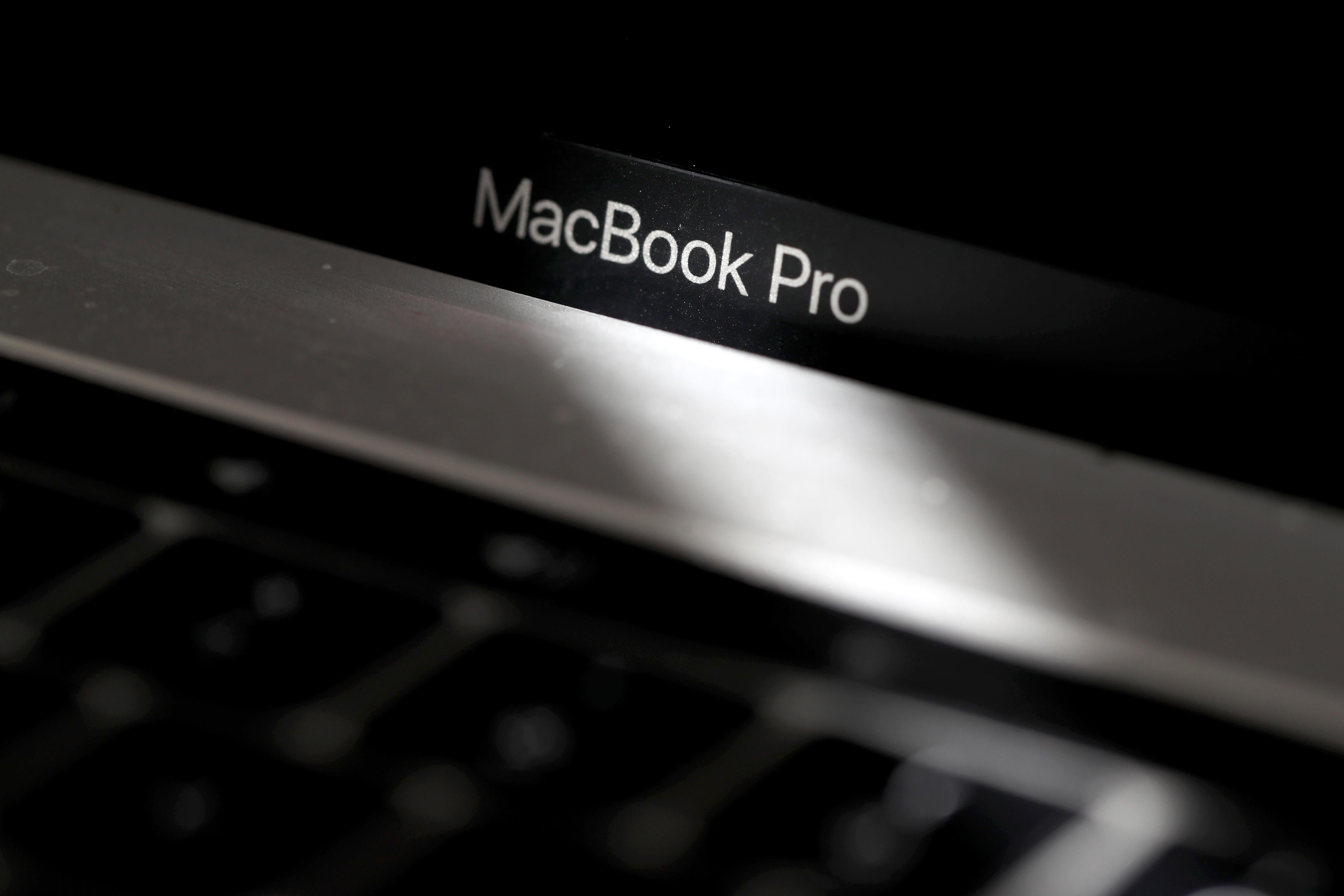 An Apple MacBook Pro laptop.