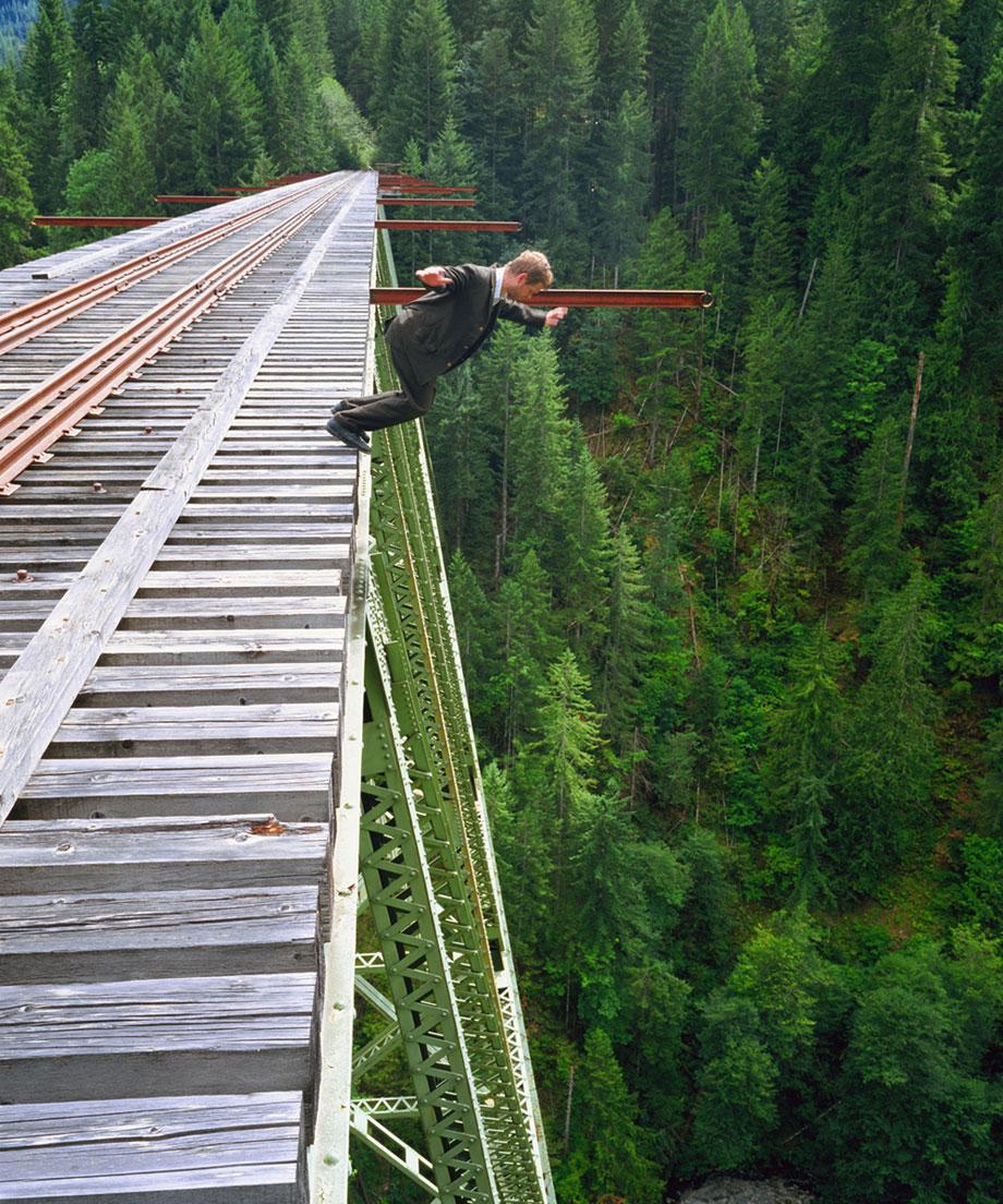 Kerry Skarbakka The Struggle to Right Oneself "Trestle"