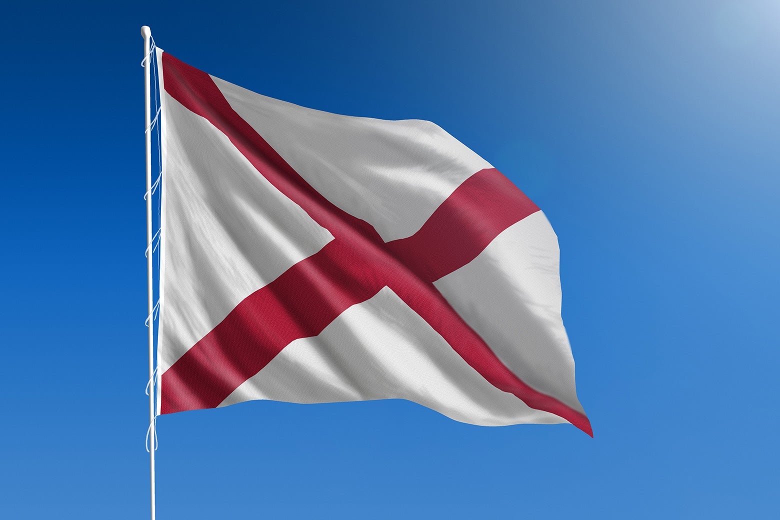 The Alabama state flag.