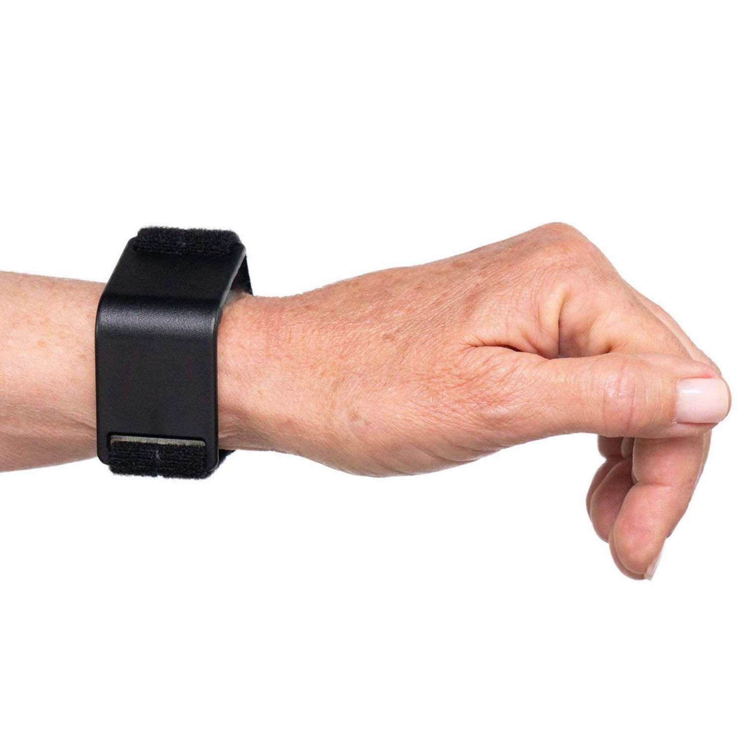 A black wrist brace.