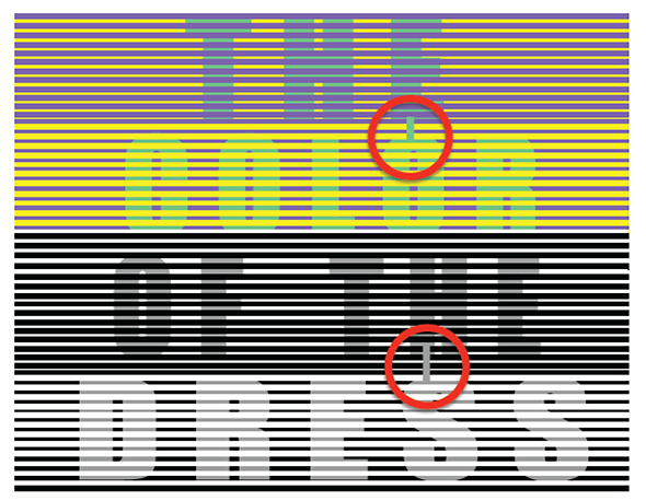 The little links between the two regions might convince you that they are actually the same, but look different. Context does matter.