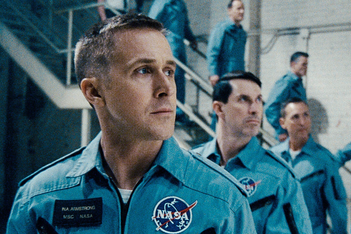 Ryan Gosling in a NASA jumpsuit.