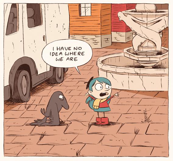A panel from Luke Pearson's Hilda and The Bird Parade