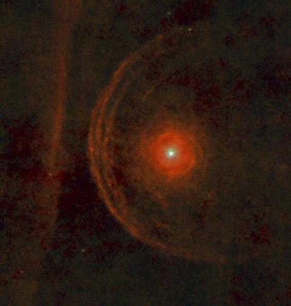 Herschel space telescope image of the star Betelgeuse.